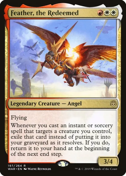 Plume, l'affranchie, carte Magic PWAR 197p — extension War of the Spark Promos