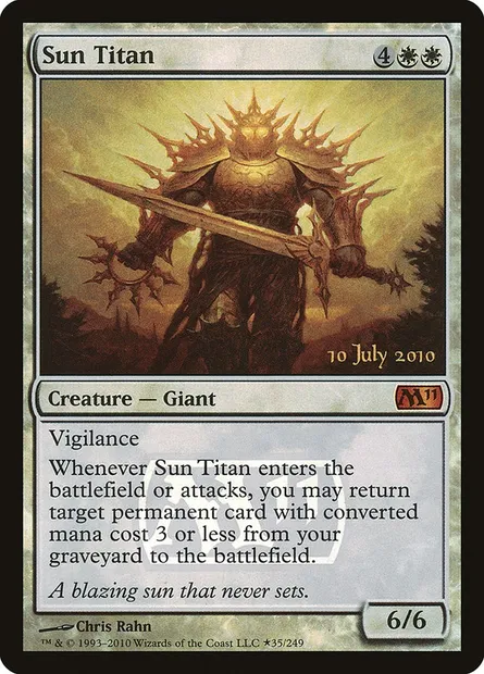 Sun Titan, Magic card PM11 35★ — Magic 2011 Promos set