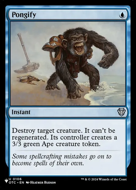 Pongify, Magic card PLST OTC-106 — The List set