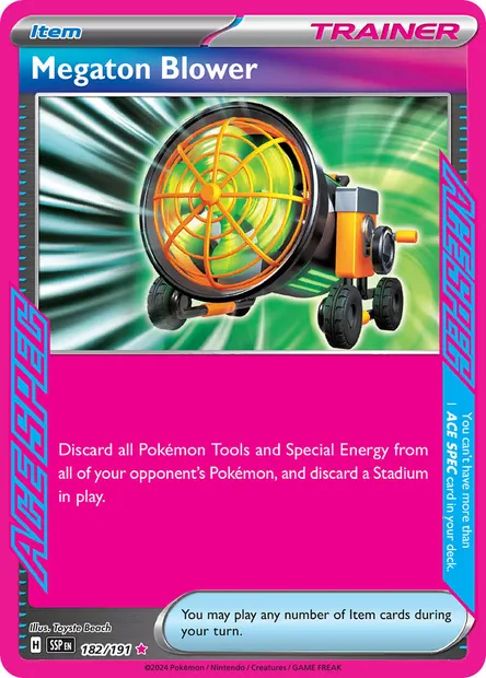 Megaton Blower, Pokémon card SSP 182 — Surging Sparks set