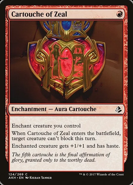 Cartouche of Zeal, Magic card AKH 124 — Amonkhet set