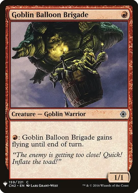 Goblin Balloon Brigade, Magic card PLST CN2-159 — The List set
