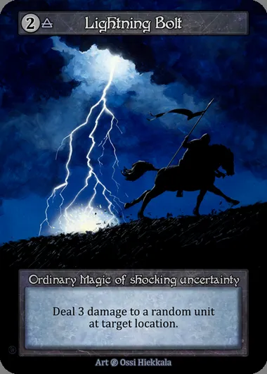 Lightning Bolt, carte Sorcery BET 234 — extension Beta