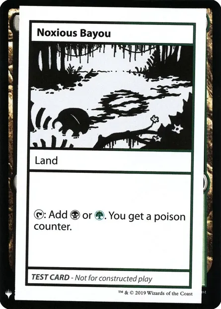 Noxious Bayou, Magic card CMB1 118 — Mystery Booster Playtest Cards 2019 set