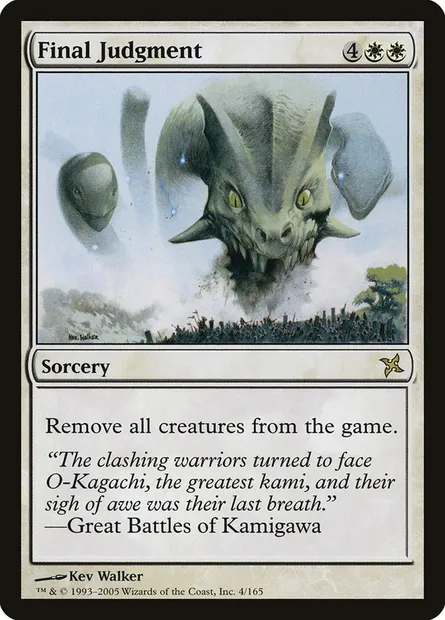 Final Judgment, Magic card BOK 4 — Betrayers of Kamigawa set
