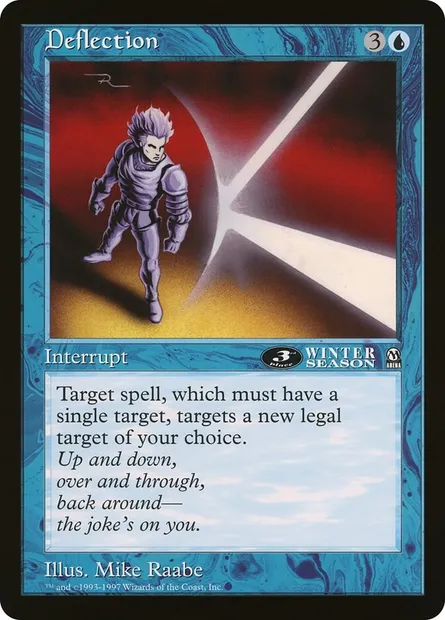 Deflection, Magic card OLEP 29 — Oversized League Prizes set