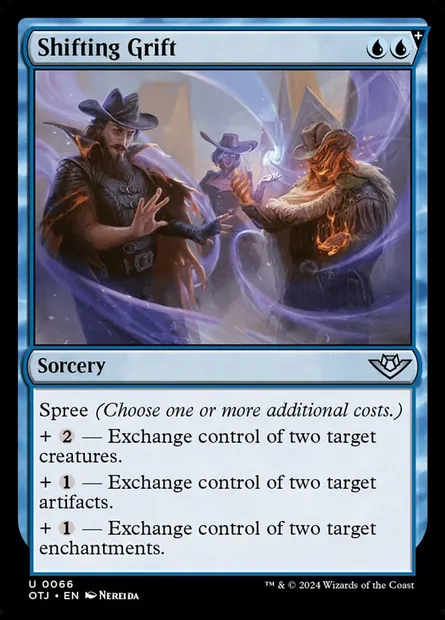 Shifting Grift, Magic card OTJ 66 — Outlaws of Thunder Junction set