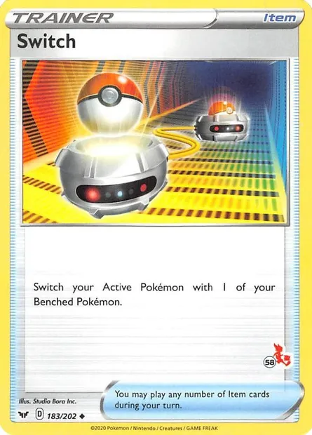 Switch, Pokémon card BA22 183-58 — Battle Academy 2022 set