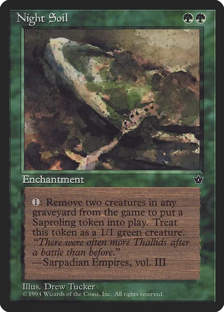 Night Soil, Magic card FEM 71c — Fallen Empires set
