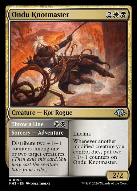 Ondu Knotmaster // Throw a Line, Magic card MH3 196 — Modern Horizons 3 set