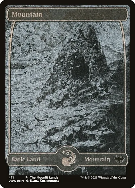 Mountain, Magic card VOW 411 — Innistrad: Crimson Vow set