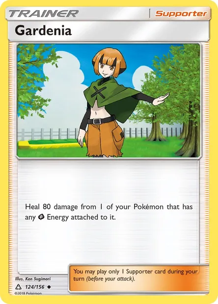 Gardenia, Pokémon card UPR 124 — Ultra Prism set