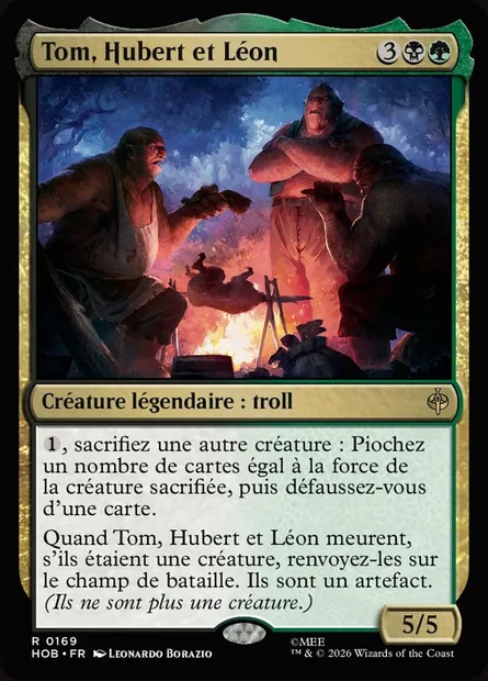 Tom, Hubert et Léon, carte Magic HOB 169 — extension The Hobbit