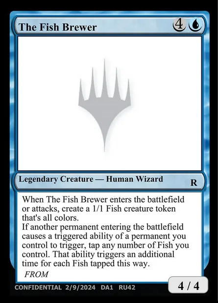 The Fish Brewer, Magic card UNK RU42 — Unknown Event set