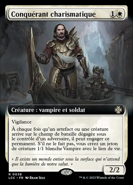 Conquérant charismatique, carte Magic LCC 38 — extension The Lost Caverns of Ixalan Commander