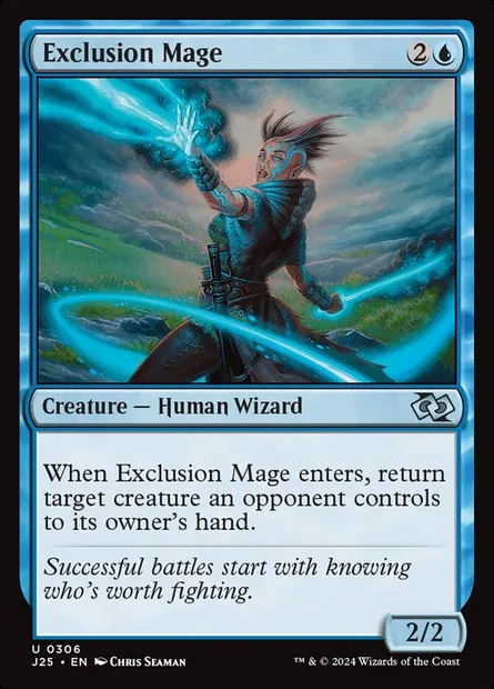Exclusion Mage, Magic card J25 306 — Foundations Jumpstart set