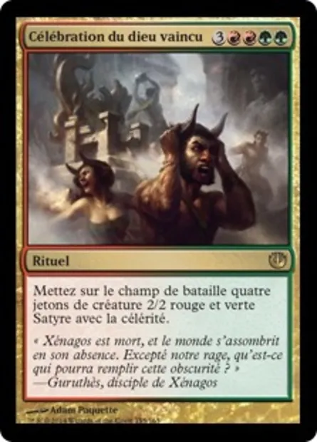 Célébration du dieu vaincu, carte Magic JOU 155 — extension Incursion dans Nyx