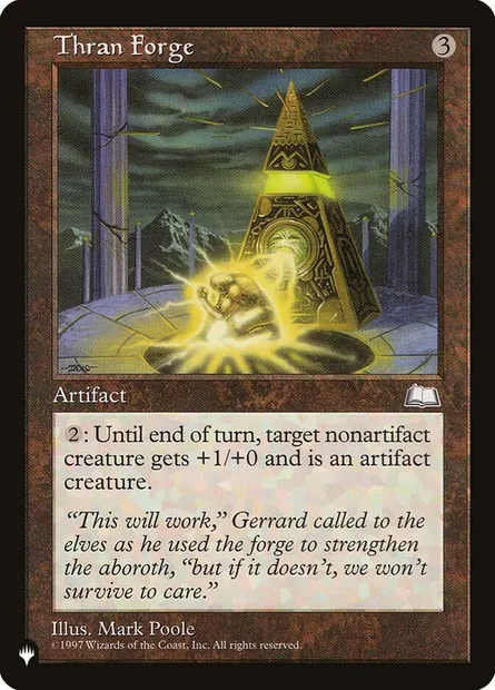 Forge de Thran, carte Magic PLST WTH-159 — extension The List