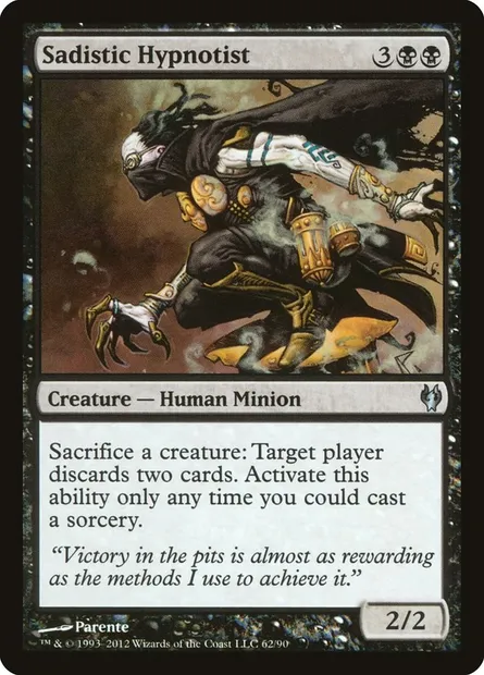 Sadistic Hypnotist, Magic card DDJ 62 — Duel Decks: Izzet vs. Golgari set