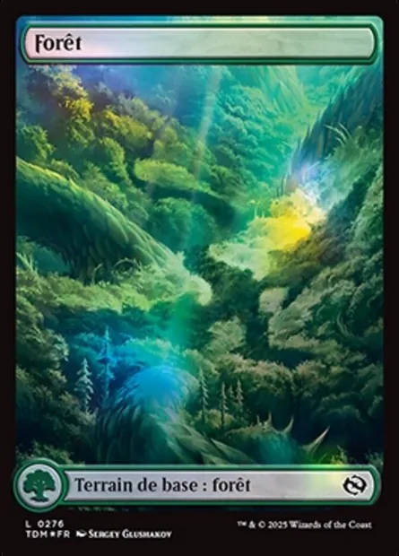 Forêt, carte Magic TDM 276 — extension Tarkir: Dragonstorm