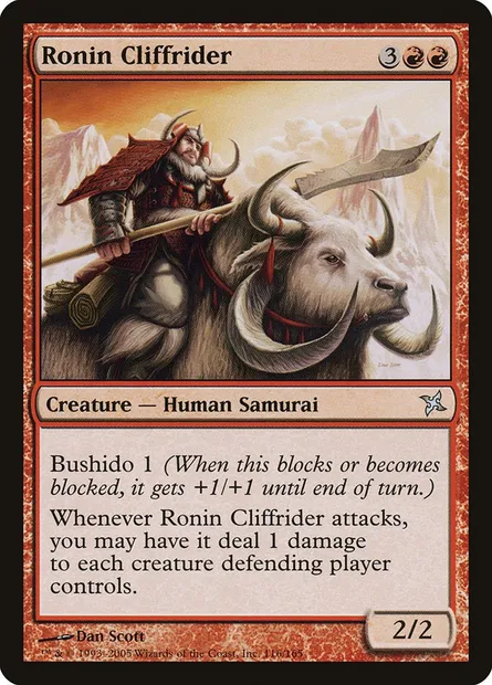 Ronin Cliffrider, Magic card BOK 116 — Betrayers of Kamigawa set