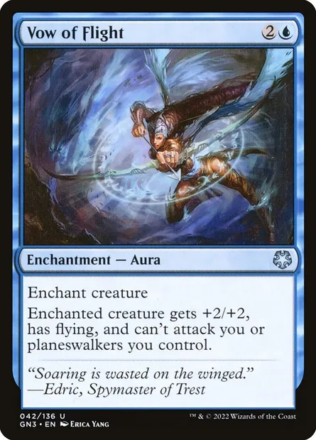Vow of Flight, Magic card GN3 42 — Game Night: Free-for-All set