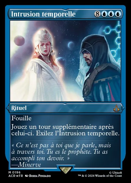 Intrusion temporelle, carte Magic ACR 196 — extension Assassin's Creed