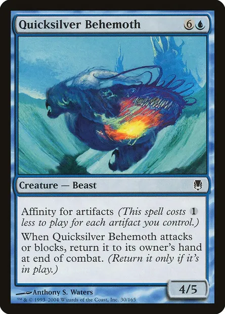 Béhémoth de vif-argent, carte Magic DST 30 — extension Sombracier