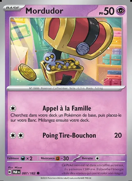 Mordudor, carte Pokémon PAR 087 — extension Faille Paradoxe