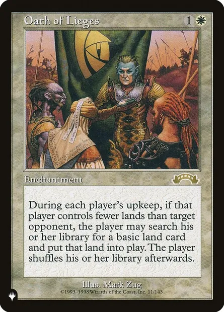 Serment des hommes liges, carte Magic PLST EXO-11 — extension The List