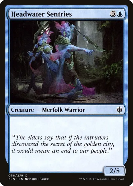 Headwater Sentries, Magic card XLN 58 — Ixalan set