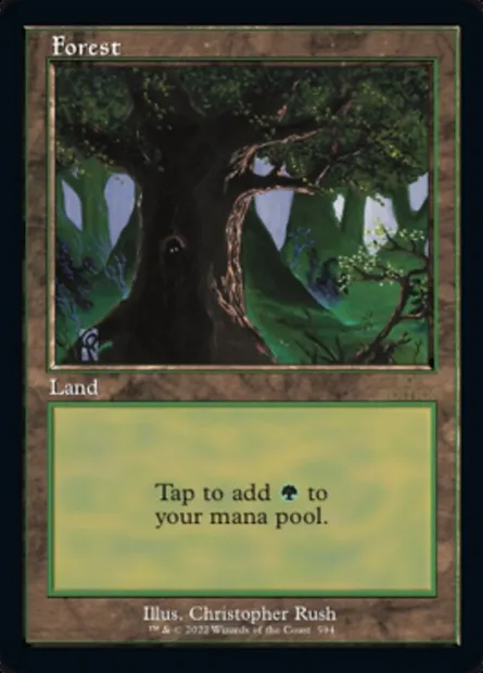 Forêt, carte Magic 30A 594 — extension 30th Anniversary Edition