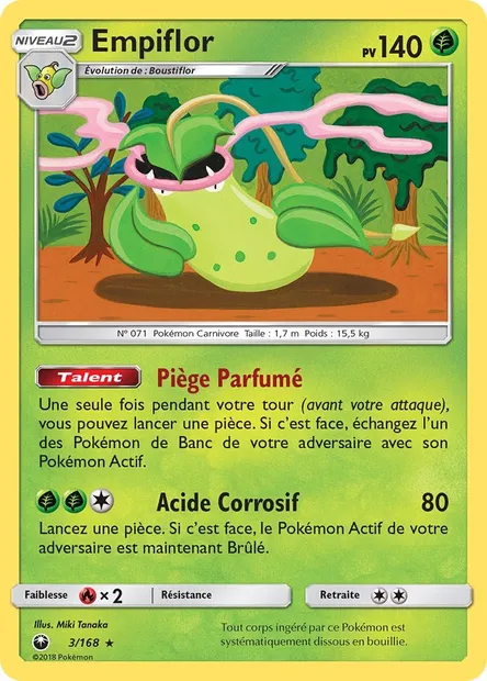 Empiflor, carte Pokémon CES 3 — extension Tempête Céleste
