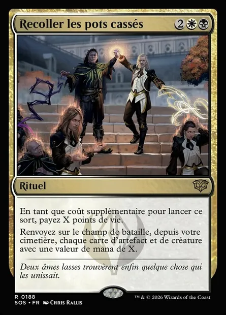 Recoller les pots cassés, carte Magic SOS 188 — extension Secrets of Strixhaven