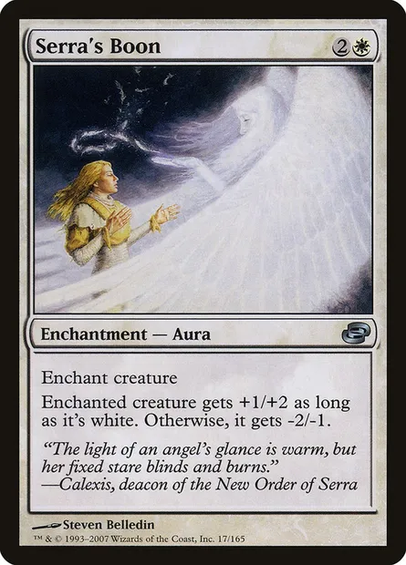 Serra's Boon, Magic card PLC 17 — Planar Chaos set