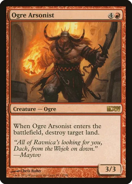 Ogre Arsonist, Magic card PIDW 11 — IDW Comics Inserts set