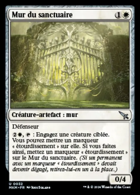 Mur du sanctuaire, carte Magic MKM 32 — extension Murders at Karlov Manor
