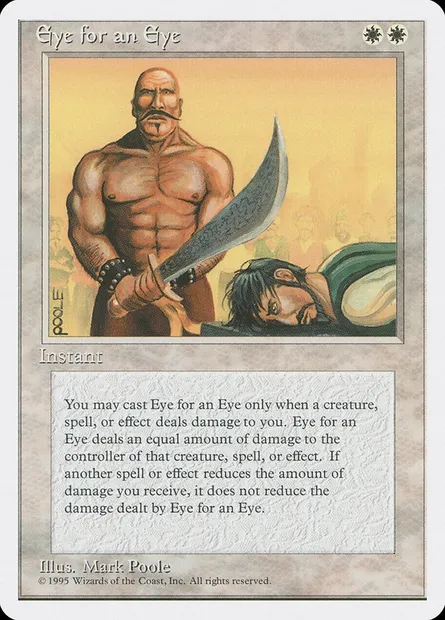 Eye for an Eye, Magic card 4ED 25 — Fourth Edition set