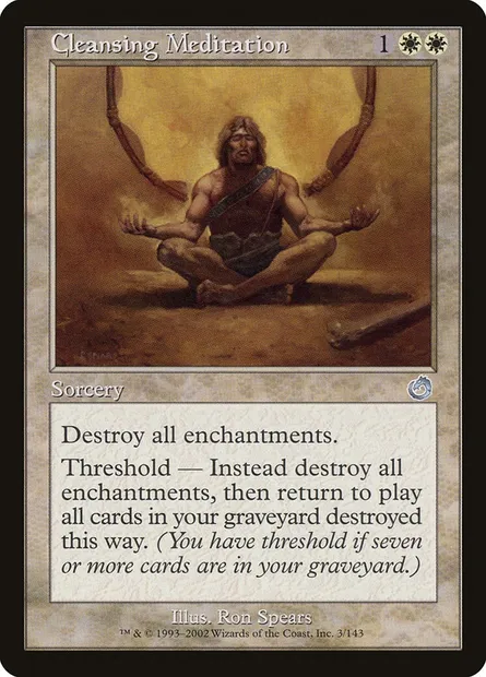 Cleansing Meditation, Magic card TOR 3 — Torment set