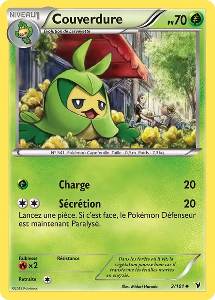 Couverdure, carte Pokémon NVI 2 — extension Nobles Victoires