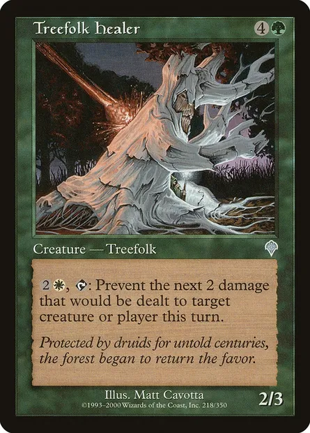 Treefolk Healer, Magic card INV 218 — Invasion set