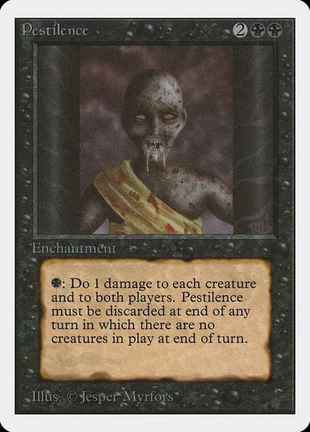 Peste, carte Magic 2ED 121 — extension Unlimited Edition