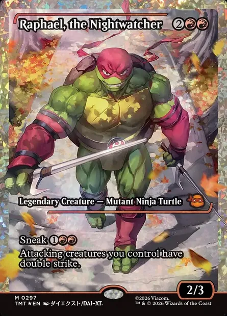 Raphael, the Nightwatcher, Magic card TMT 297 — Teenage Mutant Ninja Turtles set