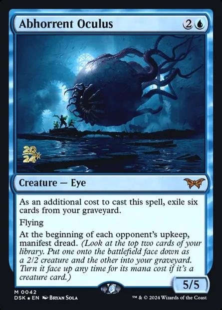 Abhorrent Oculus, Magic card PDSK 42s — Duskmourn: House of Horror Promos set