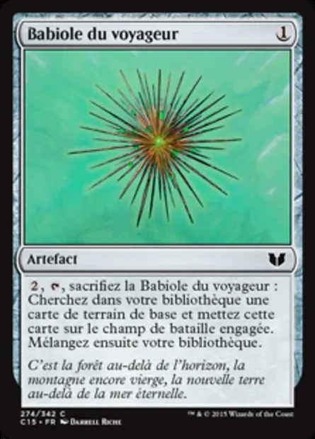 Babiole du voyageur, carte Magic C15 274 — extension Commander 2015