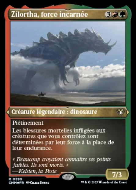 Zilortha, force incarnée, carte Magic CMM 599 — extension Commander Masters