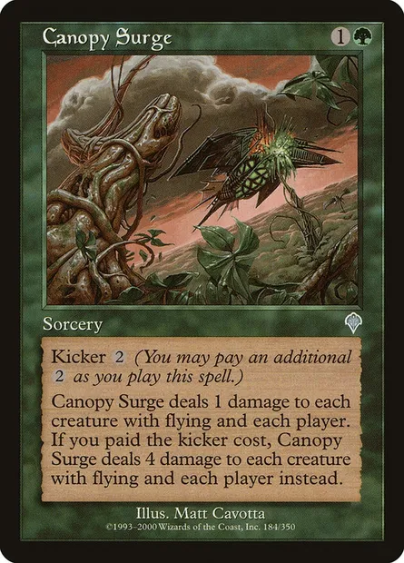 Canopy Surge, Magic card INV 184 — Invasion set