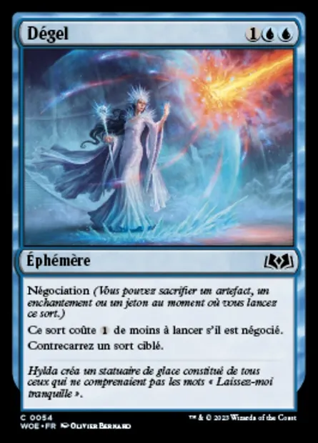 Dégel, carte Magic WOE 54 — extension Wilds of Eldraine
