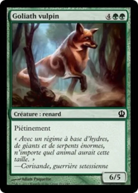 Goliath vulpin, carte Magic THS 183 — extension Theros