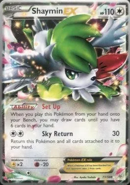 Shaymin ex, Pokémon card WCD15 077-3 — World Championship Decks 2015 set